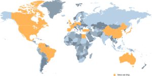 HK Metalcraft ships custom metal washers and custom gaskets around the globe.