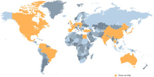 HK Metalcraft ships metal gaskets and custom washers around the world.